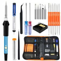 ZESTAW LUTOWNICA PRECYZYJNA KOLBOWA 60W Z REGULACJĄ ZESTAW ORGANIZER CYNA