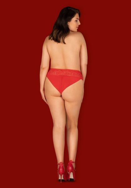 Czerwone Erotyczne Figi Obsessive Blossmina 4Xl zdjęcie 7