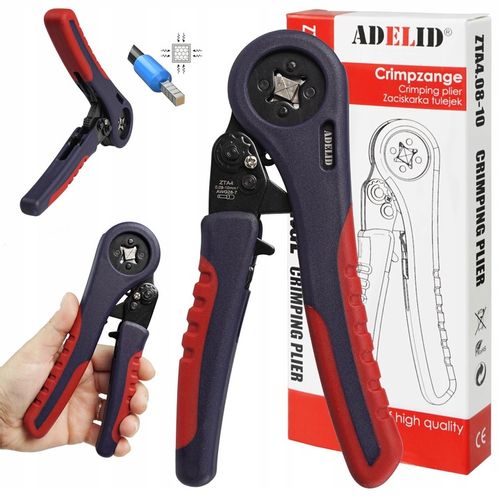 PRASKA ZACISKARKA KABLI TULEJEK KOŃCÓWEK 0,08-10 na Arena.pl