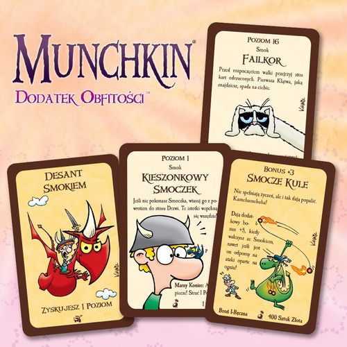 Munchkin: Dodatek obfitości na Arena.pl