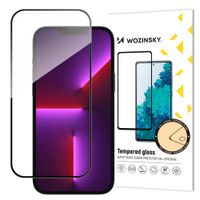 szkło hartowane na cały ekran z ramką do iphone 15 plus czarne