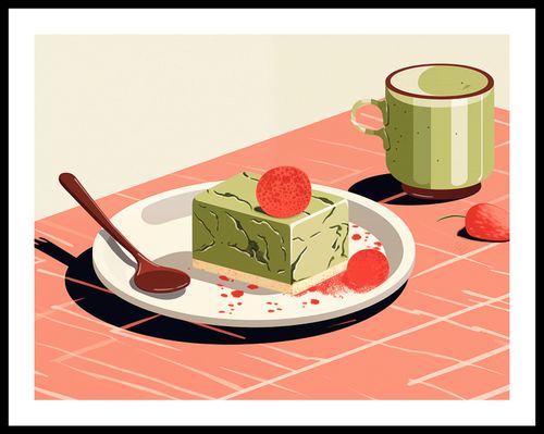 Plakat 65x50cm Deser Matcha na Arena.pl