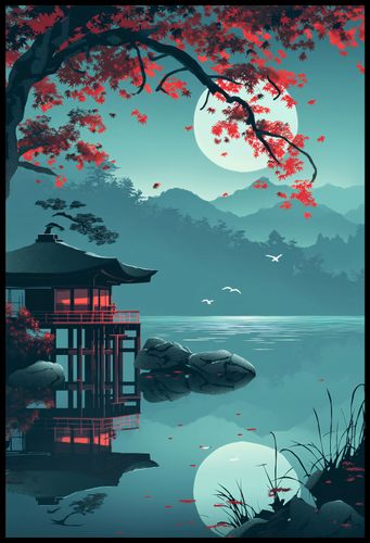 Plakat 67,5x100cm Japoński Pawilon na Arena.pl