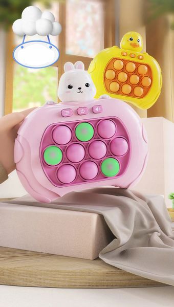 GRA ELEKTRONICZNA POP IT Sensoryczna PAMIĘĆ Refleks DZIECI Królik zdjęcie 8