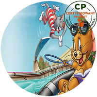 Opłatek na tort Tom i Jerry