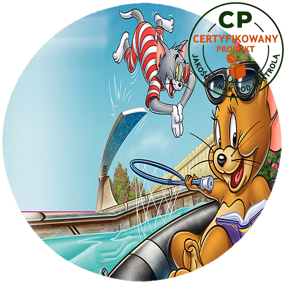 Opłatek na tort Tom i Jerry zdjęcie 1