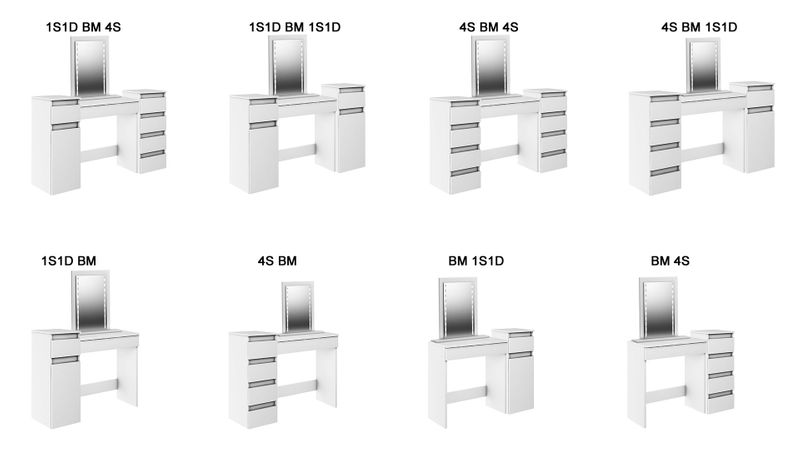 Słupek komoda modułowa MEGAN BIAŁA zdjęcie 3