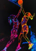 Plakat 64x90cm Mecz W Kosza