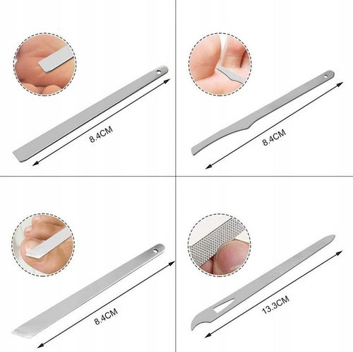 ZESTAW DO MANICURE PEDICURE DO PAZNOKCI 20EL ETUI na Arena.pl