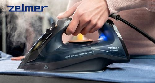 ZELMER ŻELAZKO PAROWE PAROWNICA UBRAŃ SAMOCZYSZCZĄCE CERAMICZNE 2400W na Arena.pl
