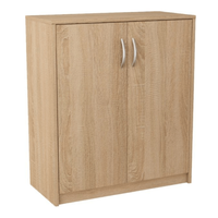 Komoda dwudrzwiowa, Classic, 74x35x85 cm, dąb sonoma, mat | TYLETEGOTU