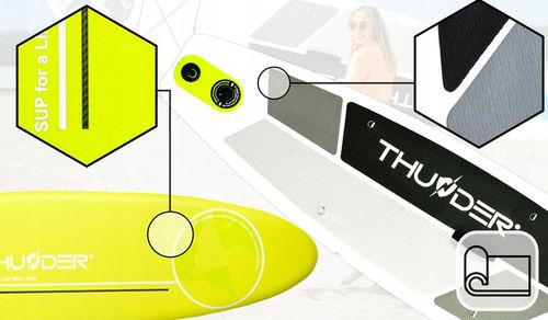 Deska do pływania STABILNA SUP paddle pompowana akcesoria 320CM plecak na Arena.pl