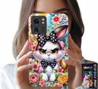 ETUI DO MOTOROLA EDGE 40 - KRÓLIK WIELKANOCNY, ZAJĄC, JAJKA + FOLIA