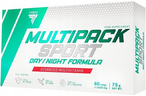 WITAMINY I MINERAŁY DLA SPORTOWCÓW Trec Multipack Sport Day/Night 60 kaps na Arena.pl