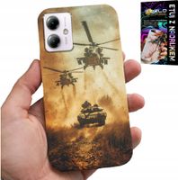ETUI DO MOTOROLA MOTO G14 - HELIKOPTER WOJSKOWY CZOŁG MILITARIA CASE