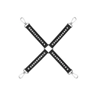 shots ouch! diamond series uprząż z ozdobnymi ćwiekami, czarna