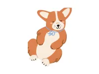 serwetki papierowe corgi 10x15 cm 12 szt.