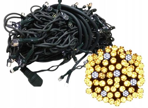 LAMPKI CHOINKOWE 80LED Z EFEKTEM FLASH 10M GRUBY KABEL DIAMENTOWA DIODA na Arena.pl