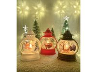 lampion okrągły+obrazek+ 1 świeczka 7126