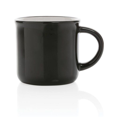 Kubek ceramiczny 280 ml UPOMINKARNIA Czarny na Arena.pl