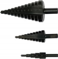 YATO ZESTAW WIERTEŁ STOPNIOWYCH STOŻKOWYCH HSS4241 DO METALU 3SZT. 4-38mm