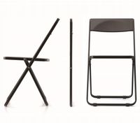 Krzesło składane Biurowe Krzesełko ogrodowe cateringowe Slim Brązowe