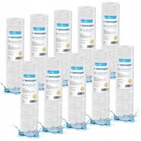 Filtr sznurkowy wstępny 10" wkład filtrujący 5 mikronów PP5 Wessper 10 szt