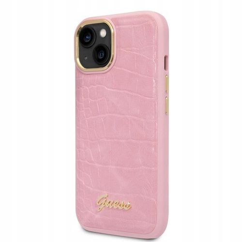 Guess Croco Collection Etui do iPhone 14 (różowy) na Arena.pl