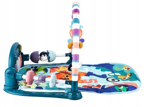 MATA EDUKACYJNA Z PIANINKIEM GRZECHOTKI GRYZAKI DLA NIEMOWLĄT DZIECI na Arena.pl