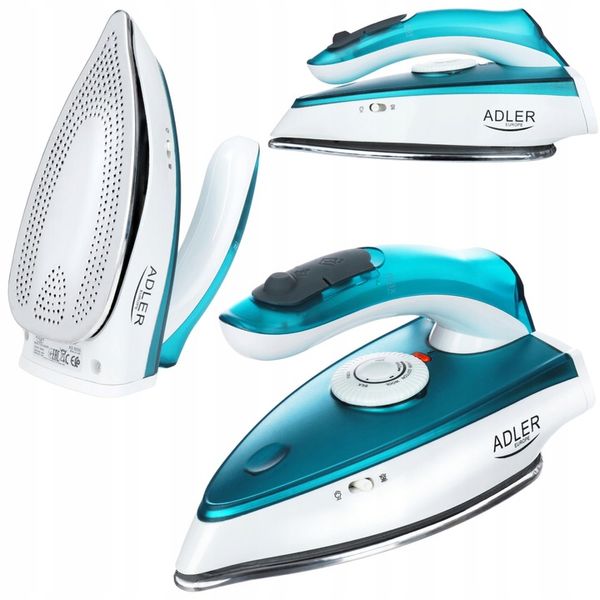 MAŁE ŻELAZKO TURYSTYCZNE Z FUNKCJĄ PARY 1700W SKŁADANE CERAMICZNE PODRÓŻNE zdjęcie 15