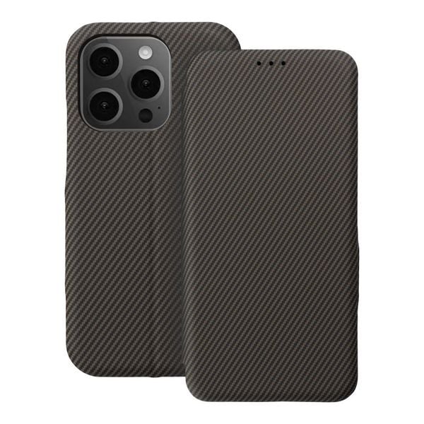 Kabura FOLIO Side Magnet do IPHONE 14 PRO brązowy zdjęcie 1