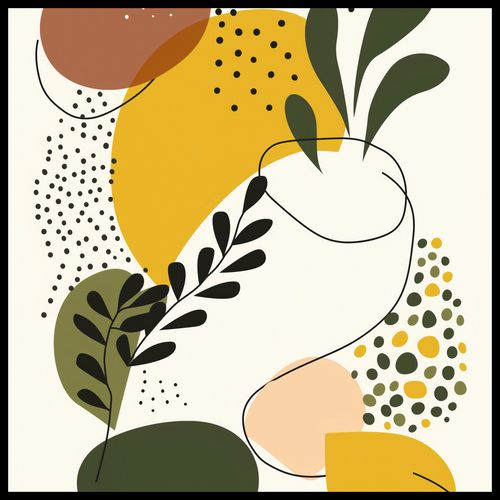Plakat 60x60cm Botaniczne Impresje na Arena.pl