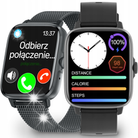 SMARTWATCH ZEGAREK MĘSKI I DAMSKI ROZMOWY SPORT PULS APLIKACJA MENU POLSKIE