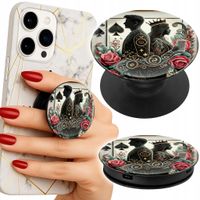 Uchwyt do telefonu Popsocket na palce/stojak KARTA KRÓL KRÓLOWA POKER KARTY