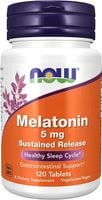 NOW Foods Melatonin 5 mg 120 tabletek MELATONINA WYDŁUŻONE UWALNIANIE