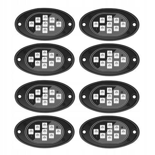 PODŚWIETLENIE PODWOZIA LED RGB LAMPKI POD SAMOCHÓD AUTO 8szt + PILOT APPka na Arena.pl