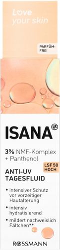 ISANA LOVE YOUR SKIN FLUID PRZECIWZMARSZCZKOWY NA DZIEŃ SPF 50 30 ML na Arena.pl