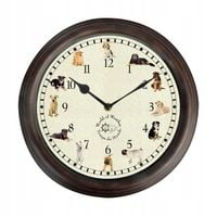 ZEGAR do salonu kuchni ODGŁOSY PSÓW vintage 30cm Zegar z Psami Psy Pieski