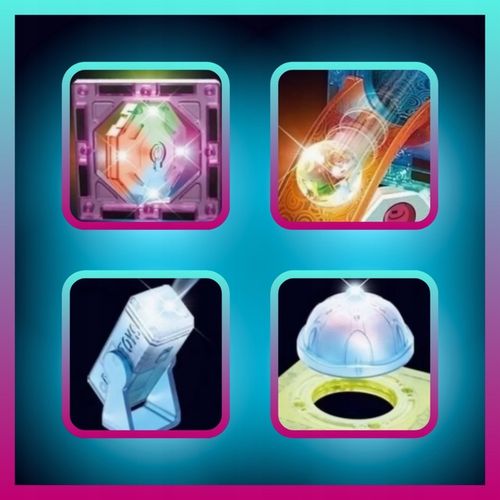 Klocki MAGNETYCZNE KONSTRUKCYJNE Tor kulkowy ŚWIECĄCY 110 el Zestaw dziecko na Arena.pl