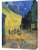 Obraz 50x70cm Café Terrace at Night, Van Gogh Vintage do Salonu