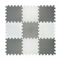 DUŻA MATA PIANKOWA 100x100 GRUBA PUZZLE PIANKA EVA DYWAN KONTRASTOWE