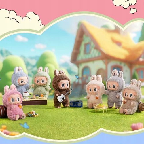 Figurka Labubu doll Pop Mart lalka The Monster Exciting Macarons Vinyl Face na Arena.pl