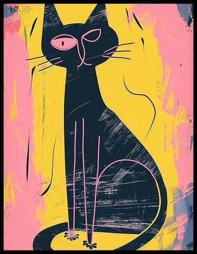 Plakat 50x65cm Kontrastowa Kotka na Arena.pl