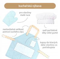 UMU Drewniany zestaw do gotowania dla dzieci 18 elementów