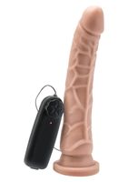 dong 8 inch vibrating light skin tone