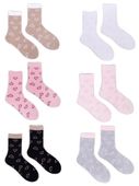 Skarpety bawełniane dziewczęce serduszka 6PAK 20-22 YOCLUB