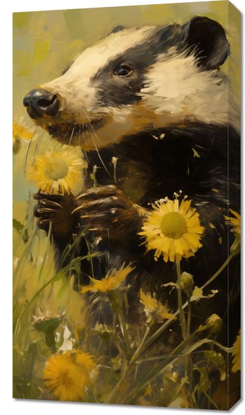 Obraz 50x90cm Łąka w Oczach Borsuka zdjęcie 1