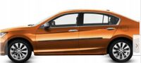 Honda Accord Sedan - Listwy CZARNE Boczne Drzwi
