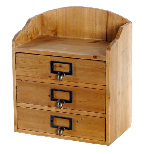 3 Szuflady Rustic Wood Storage Organizer na Arena.pl