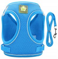 Lekkie Szelki dla kota bezuciskowe + smycz r. S